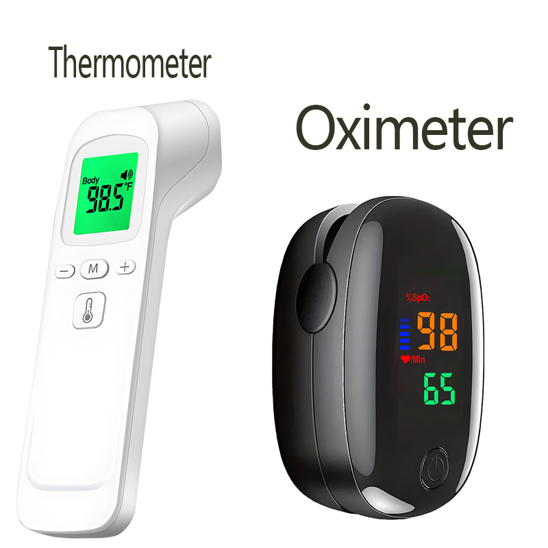 Pulse Oximeter - Termometro frontale a infrarossi senza contatto,