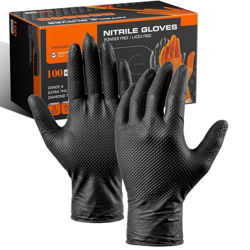 Disposable Gloves Nitrile - Guanti in Nitrile Monouso Industriali Arancioni