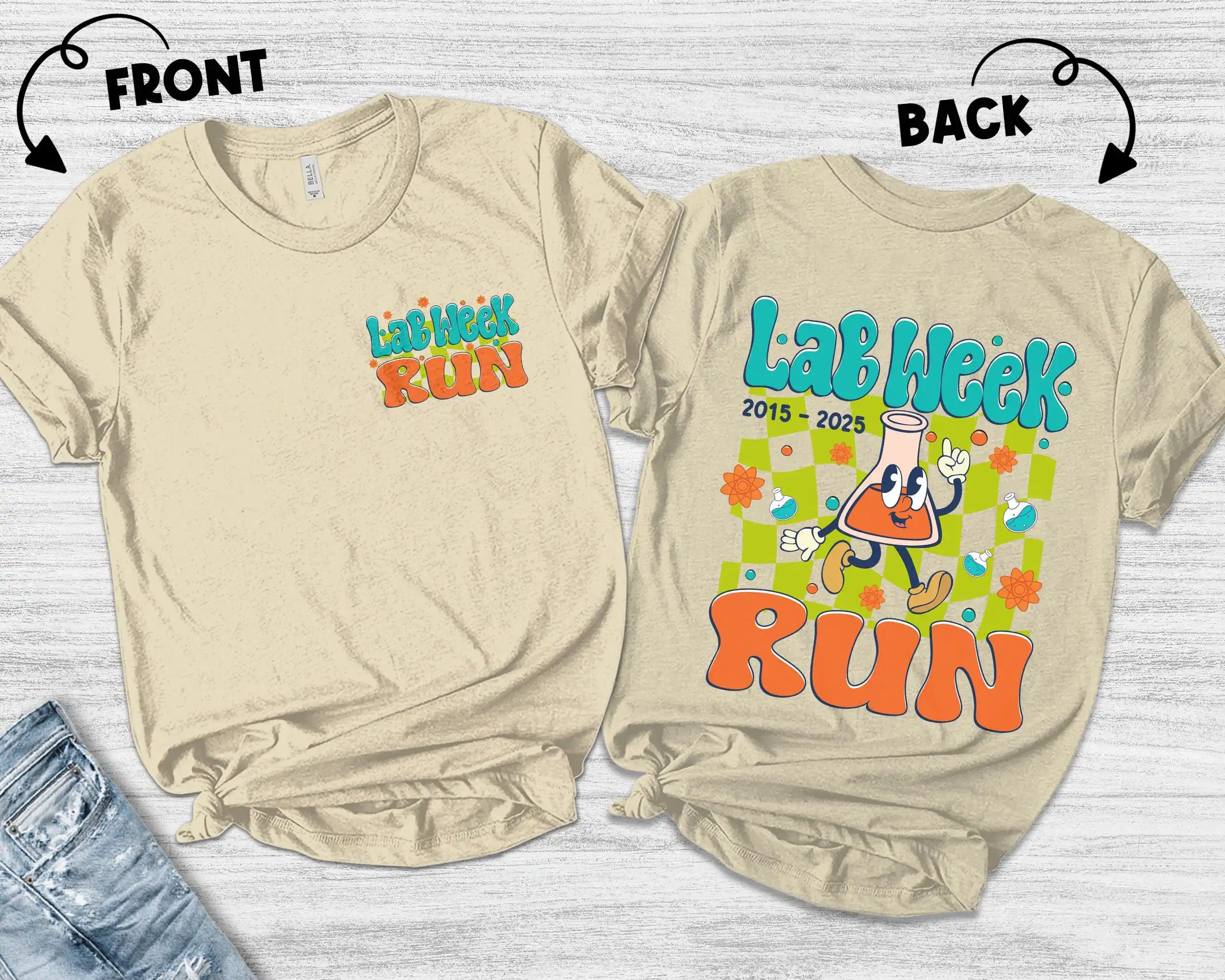 Medical Lab Week 2025 - Maglietta Retro Lab Week 2025 Run