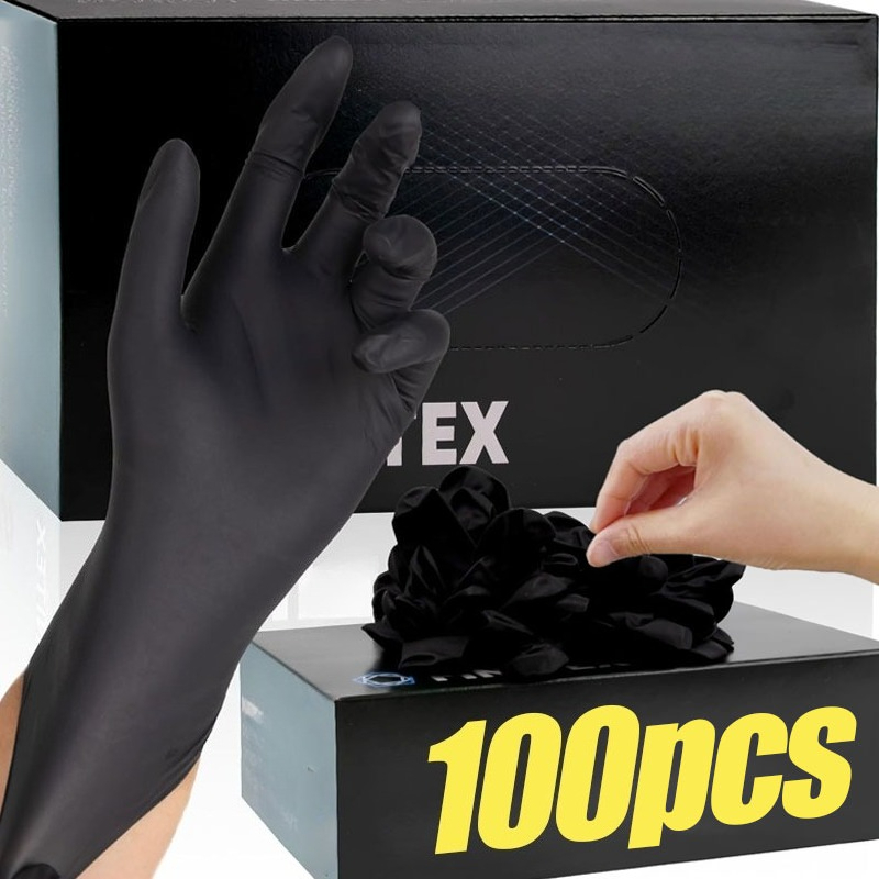 Disposable Gloves Nitrile - Guanti Monouso Neri Unisex in Nitrile