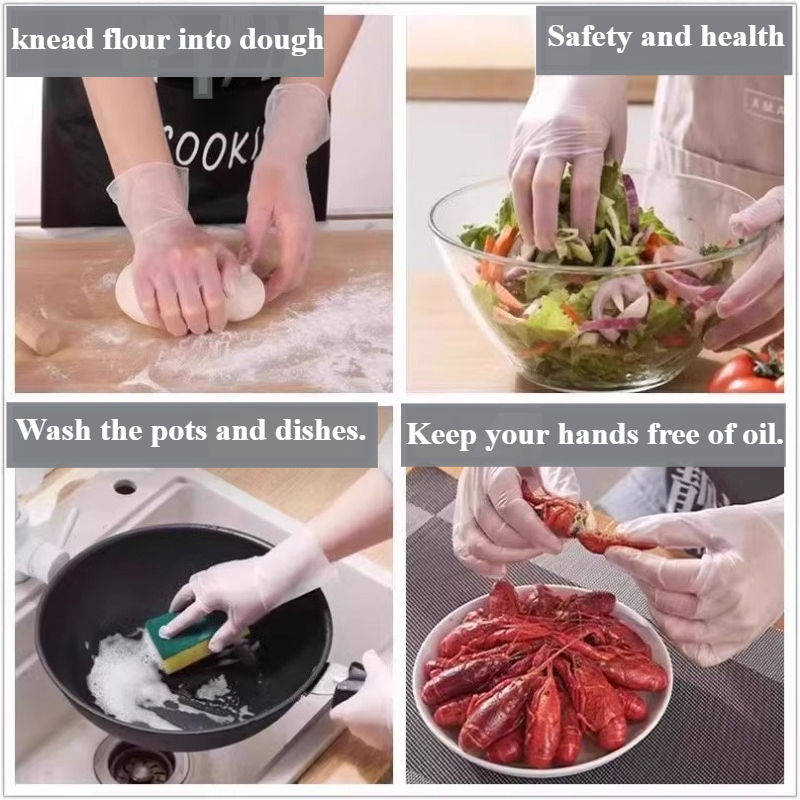 Disposable Gloves Nitrile - Guanti Monouso, in TPE per Alimenti,