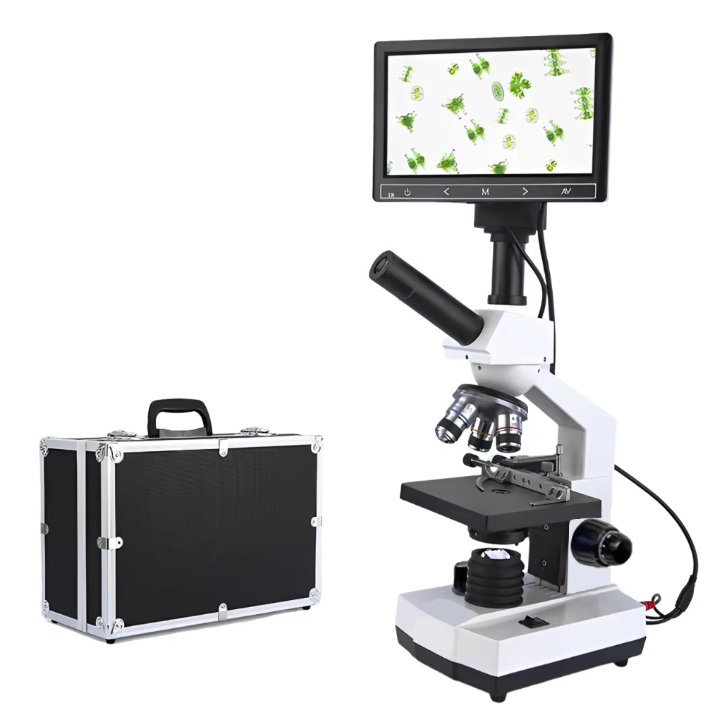 Medical Lab Microscope - Microscopio digitale con schermo HD più