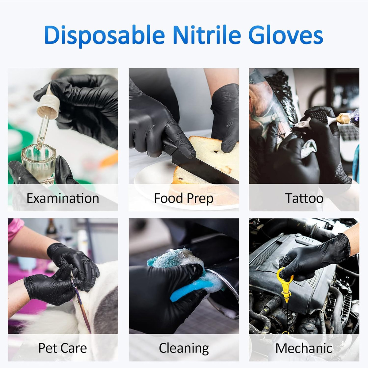 10/50 pezzi monouso guanti in  - Disposable Gloves Nitrile recensione e prezzo