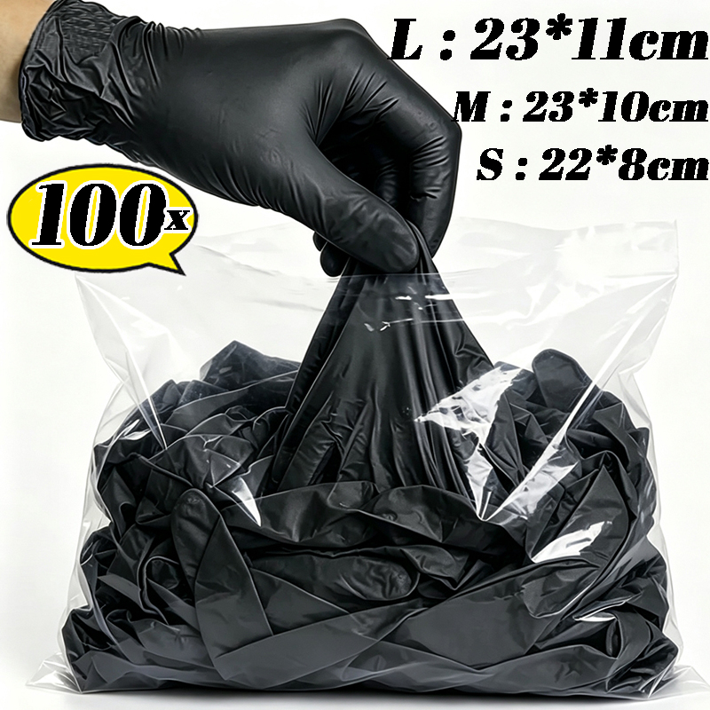 Guanti neri monouso da 2/100 p - Disposable Gloves Nitrile recensione e prezzo