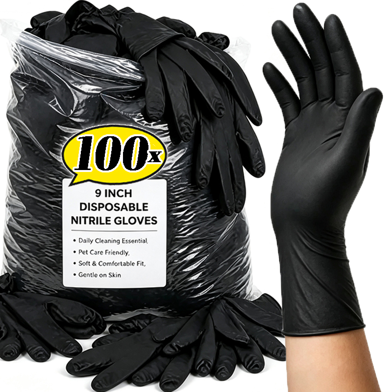 Guanti neri monouso da 2/100 p - Disposable Gloves Nitrile recensione e prezzo