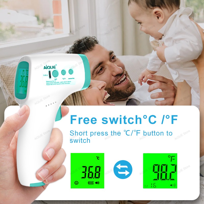 AiQUE Ricaricabile Digitale ℃  - Digital Thermometer Infrared recensione e prezzo