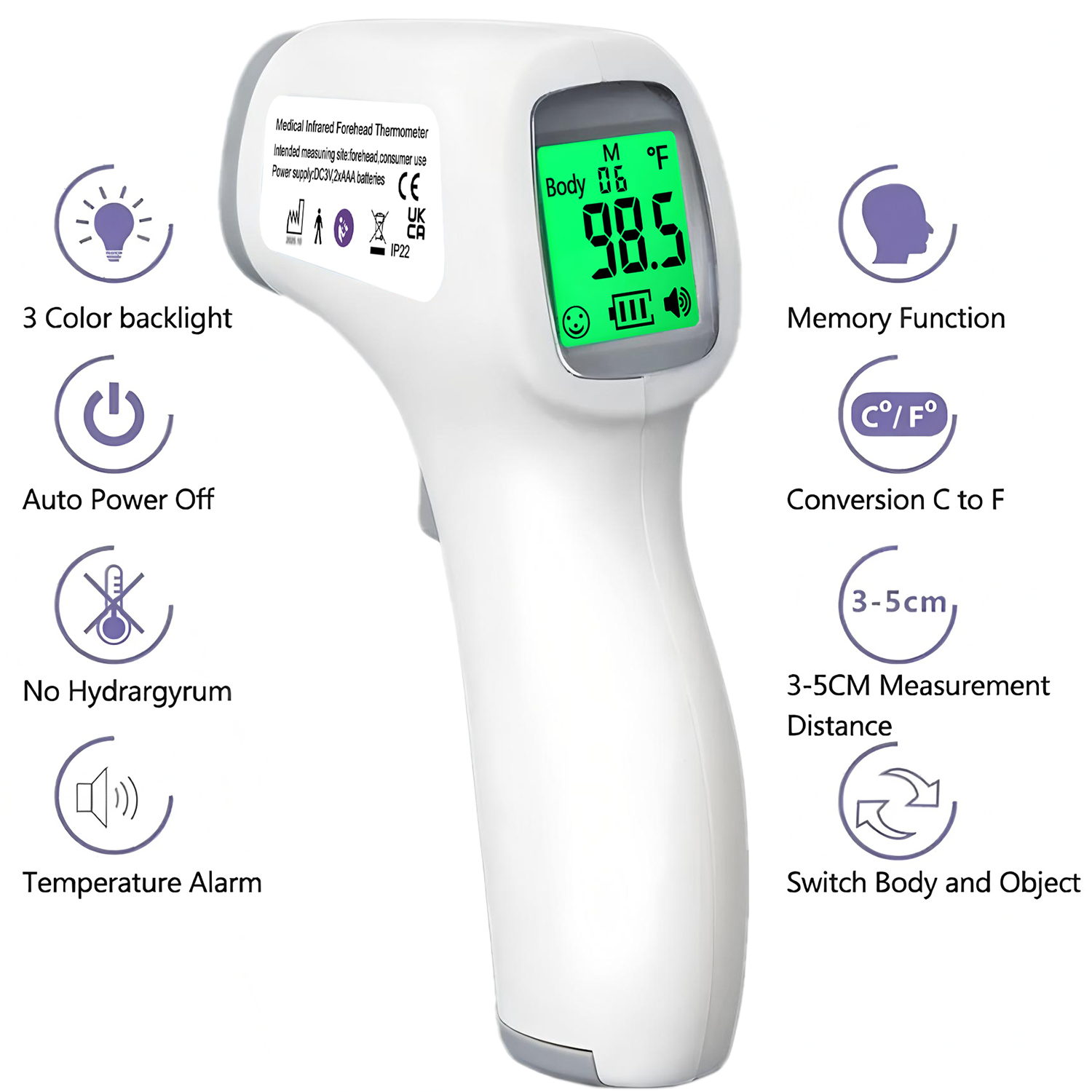 Termometro frontale a infraros - Digital Thermometer Infrared recensione e prezzo