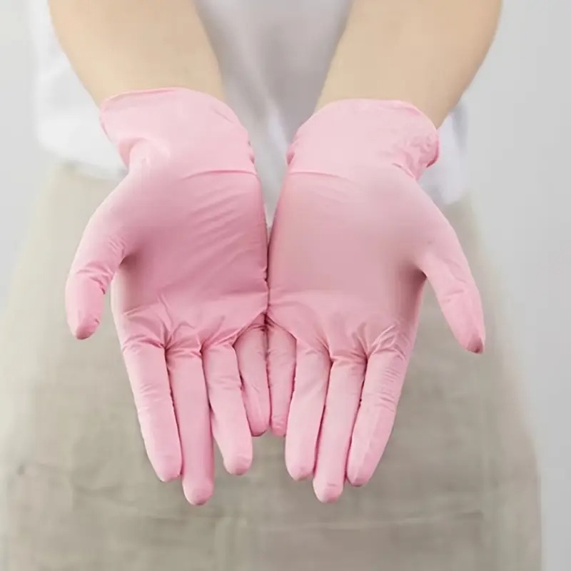 Guanti in nitrile rosa monouso - Disposable Gloves Nitrile recensione e prezzo