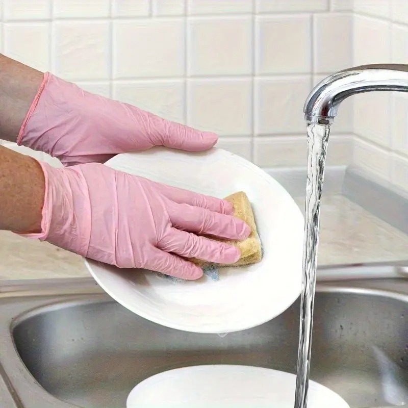 Guanti in nitrile rosa monouso - Disposable Gloves Nitrile recensione e prezzo
