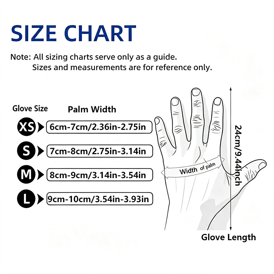 50/100 Pezzi Guanti in Nitrile - Disposable Gloves Nitrile recensione e prezzo