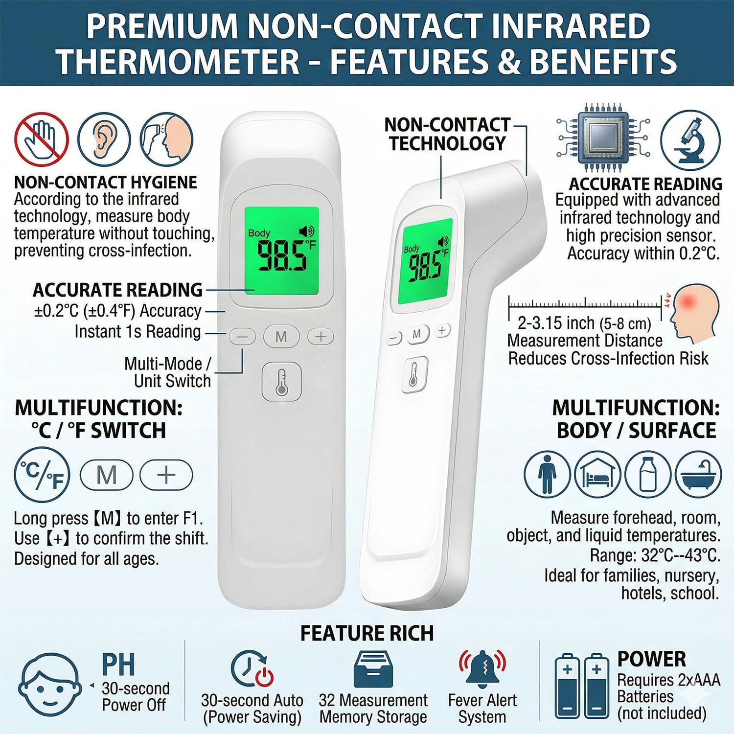 Termometro Medico Digitale a I - Digital Thermometer Infrared recensione e prezzo