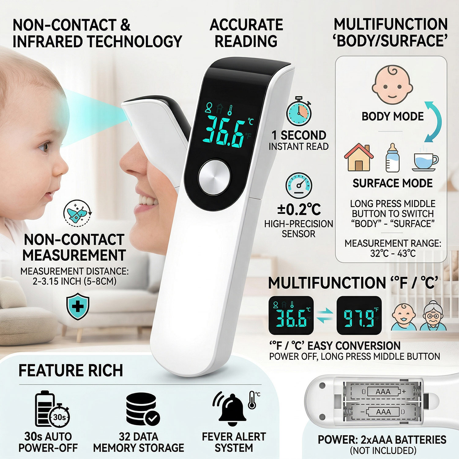Termometro frontale medico, pu - Pulse Oximeter recensione e prezzo